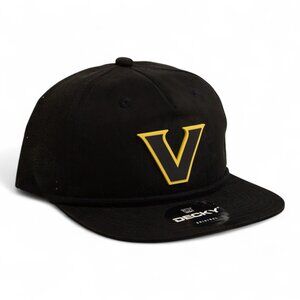 Vanderbilt Commodores Black 3D Perforated Rope Hat- Black